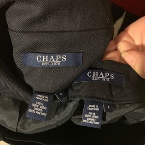 Elegant and formal suit blazer and pants navy-blue